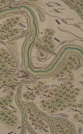 Lilienstein/Königstein Plan 1756